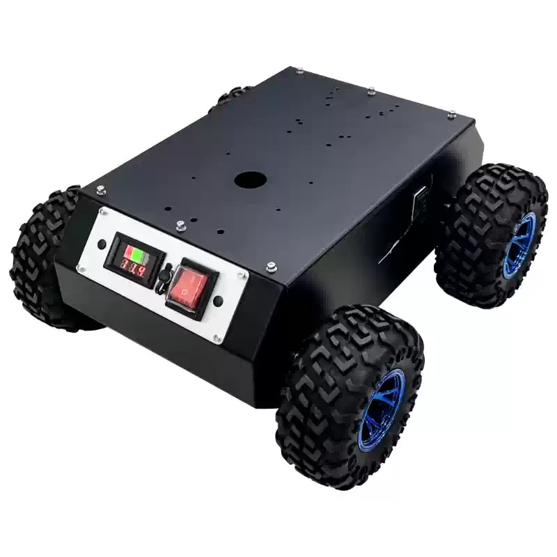 4WD დახურული ფოლადის ბორბლიანი რობოტის შასი
