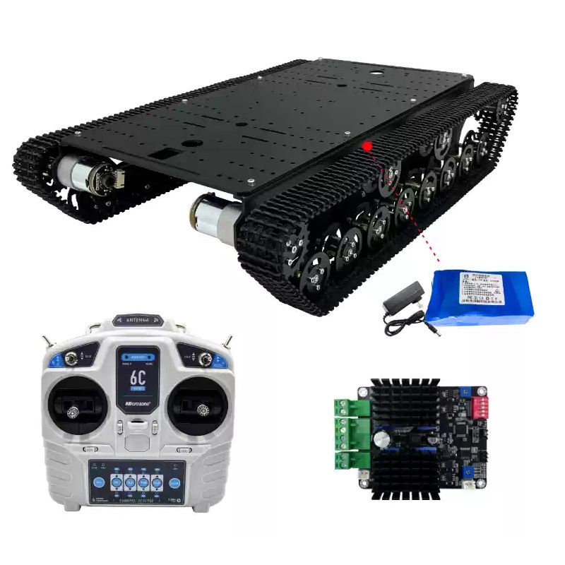 4WD Tracked & Mecanum Wheel Robot შასის ნაკრები